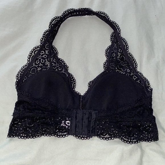 Black Halter Bralette - Picture 2 of 4